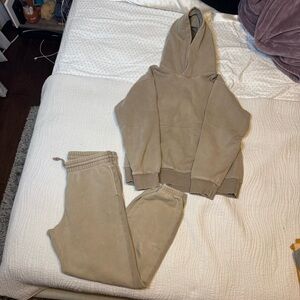 Aritzia TNA Cozy AF Fleece Sweatset